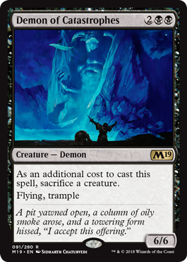 Demon of Catastrophes (Magic 2019 Core Set) Near Mint