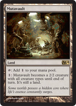 Mutavault (Magic 2014 Core Set) Medium Play