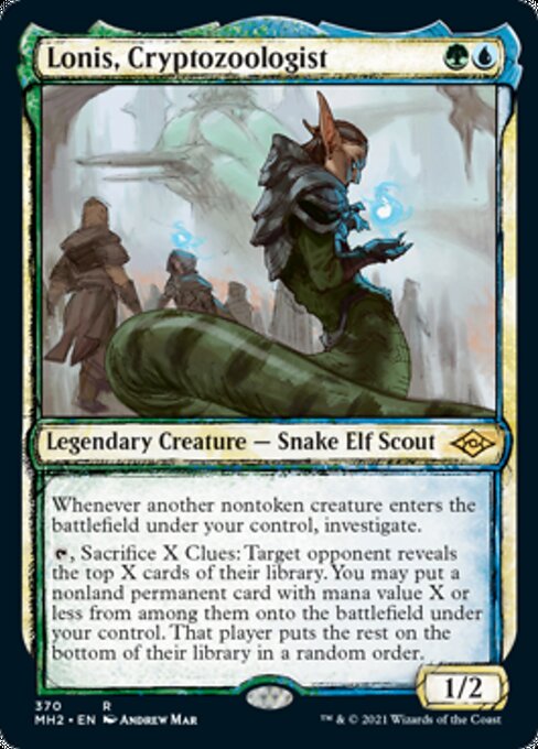 Lonis, Cryptozoologist (Showcase) (Modern Horizons 2) Near Mint