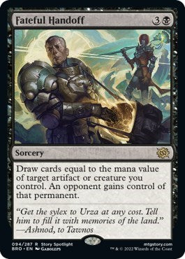 Fateful Handoff (The Brothers' War) Light Play