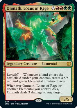 Omnath, Locus of Rage (Commander 2020 Zendikar Rising) Near Mint