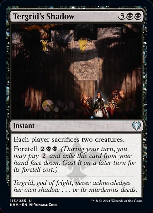 Tergrid's Shadow (Kaldheim) Near Mint Foil