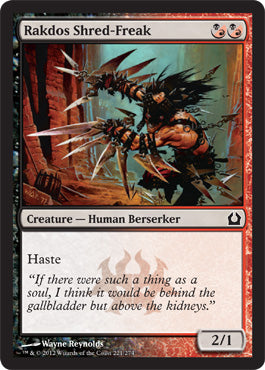 Rakdos Shred-Freak (Return to Ravnica) Medium Play