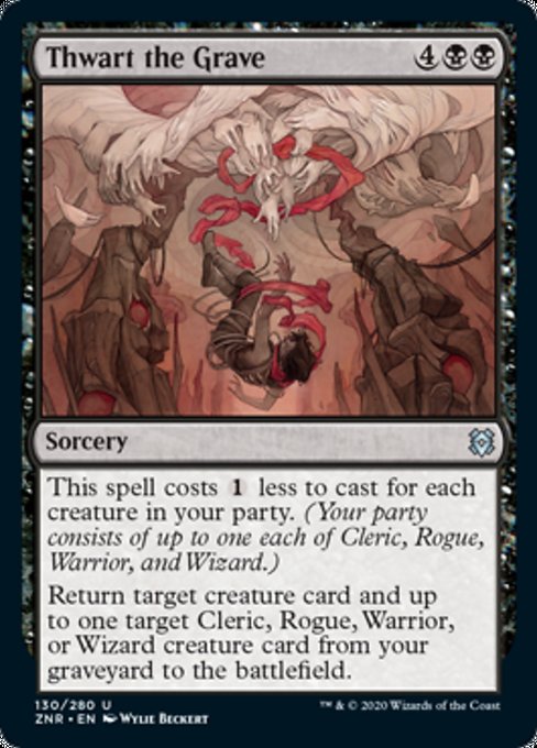 Thwart the Grave (Zendikar Rising) Near Mint Foil