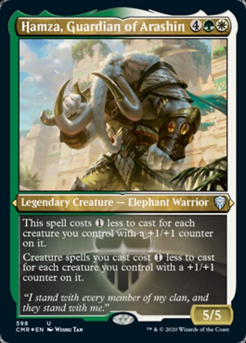 Hamza, Guardian of Arashin (Foil Etched) (Commander Legends) Near Mint Foil