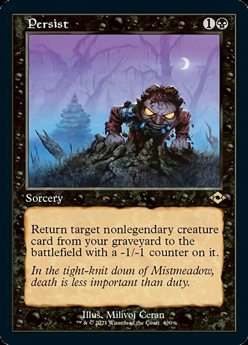 Persist (Retro Frame) (Modern Horizons 2) Near Mint