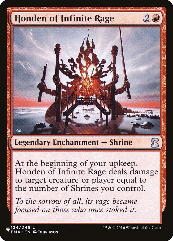 Honden of Infinite Rage (The List) Near Mint
