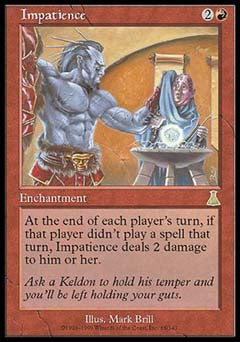 Impatience (Urza's Destiny) Light Play Foil