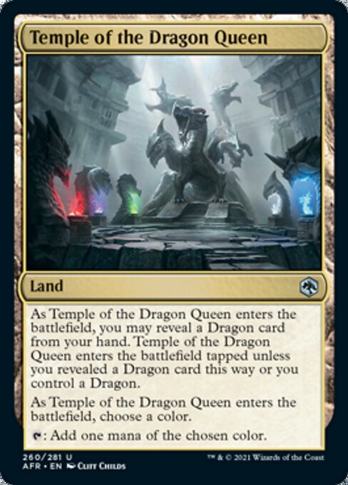 Temple of the Dragon Queen (Adventures in the Forgotten Realms) Near Mint Foil