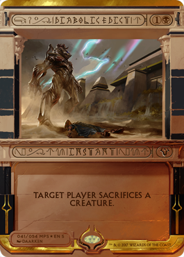 Diabolic Edict (Amonkhet Invocations) Near Mint Foil