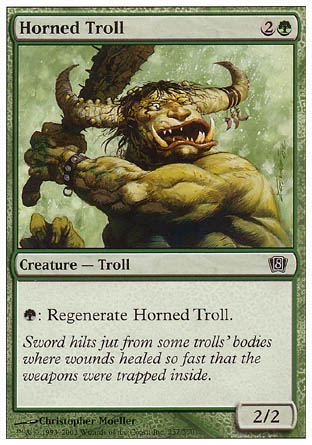 Horned Troll (8th Edition) Medium Play