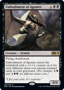 Embodiment of Agonies (Magic 2020 Core Set) Near Mint