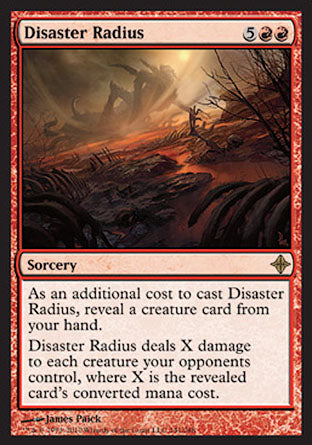 Disaster Radius (Rise of the Eldrazi) Damaged / Poor