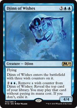 Djinn of Wishes (Magic 2019 Core Set) Near Mint