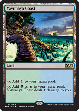 Yavimaya Coast (Magic 2015 Core Set) Light Play Foil