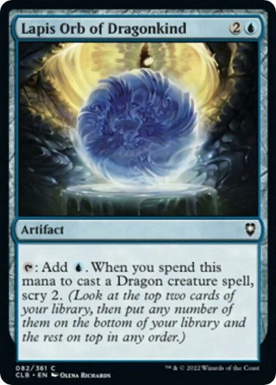 Lapis Orb of Dragonkind (Commander Legends: Battle for Baldur's Gate) Near Mint Foil