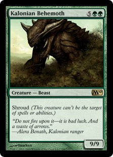 Kalonian Behemoth (Magic 2010 Core Set) Heavy Play Foil