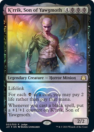 K'rrik, Son of Yawgmoth (Promos: Judge) Near Mint Foil