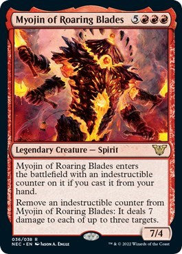 Myojin of Roaring Blades (Commander: Kamigawa: Neon Dynasty) Near Mint Foil