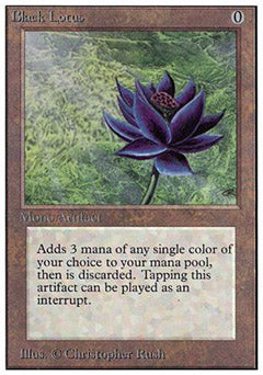 Black Lotus (Unlimited) Damaged / Poor