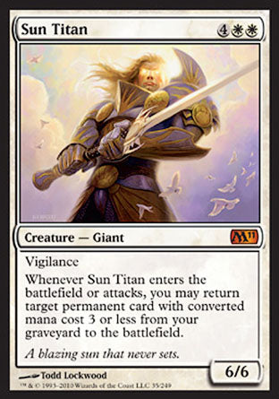 Sun Titan (Magic 2011 Core Set) Light Play Foil