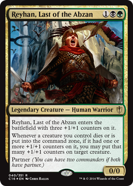Reyhan, Last of the Abzan (Commander 2016 Edition) Light Play Foil