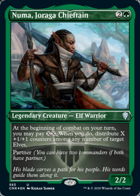 Numa, Joraga Chieftain (Foil Etched) (Commander Legends) Near Mint Foil