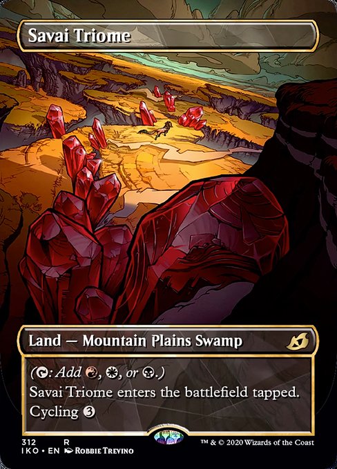 Savai Triome (Showcase) (Ikoria: Lair of Behemoths) Near Mint Foil