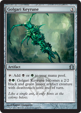 Golgari Keyrune (Return to Ravnica) Heavy Play Foil