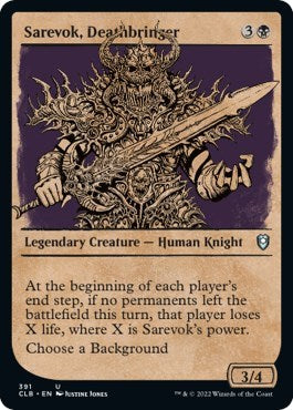 Sarevok, Deathbringer (Showcase) (Commander Legends: Battle for Baldur's Gate) Near Mint
