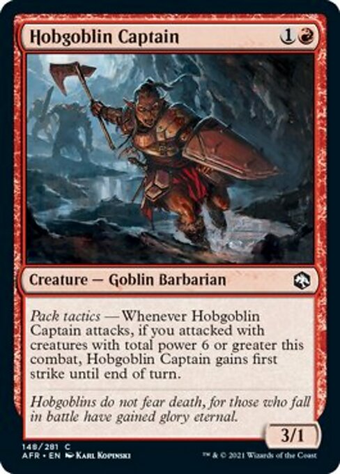 Hobgoblin Captain (Adventures in the Forgotten Realms) Near Mint Foil