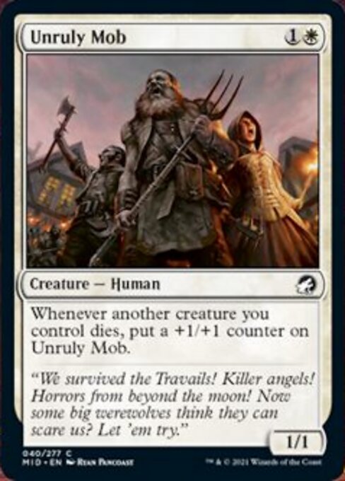 Unruly Mob (Innistrad: Midnight Hunt) Light Play