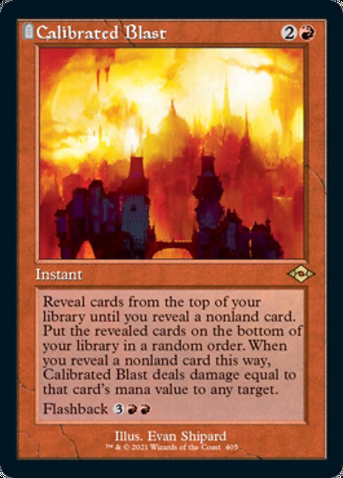 Calibrated Blast (Retro Frame) (Modern Horizons 2) Medium Play