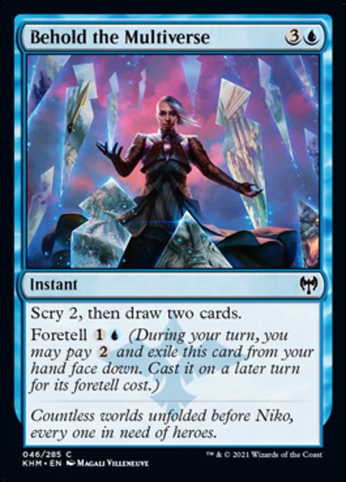 Behold the Multiverse (Kaldheim) Light Play Foil