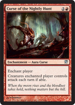 Curse of the Nightly Hunt (Innistrad) Medium Play Foil