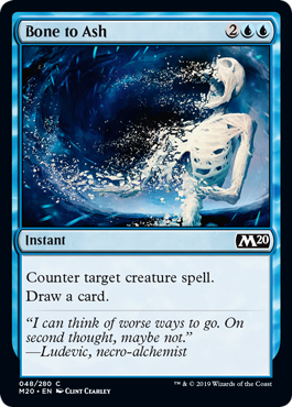 Bone to Ash (Magic 2020 Core Set) Near Mint Foil