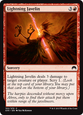 Lightning Javelin (Magic Origins) Near Mint Foil