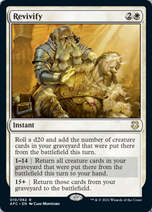 Revivify (Extended Art) (Commander 2021 Forgotten Realms) Near Mint