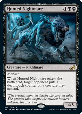 Hunted Nightmare (Ikoria: Lair of Behemoths) Damaged / Poor Foil