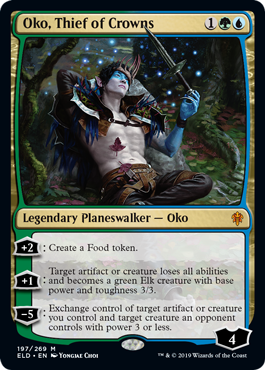 Oko, Thief of Crowns (Throne of Eldraine) Medium Play