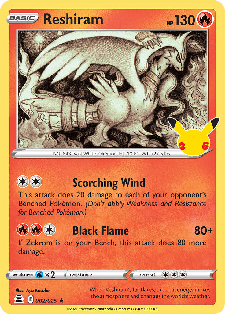 Reshiram (002/025) [SWSH: Celebrations]