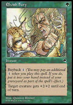 Elvish Fury (Tempest) Medium Play