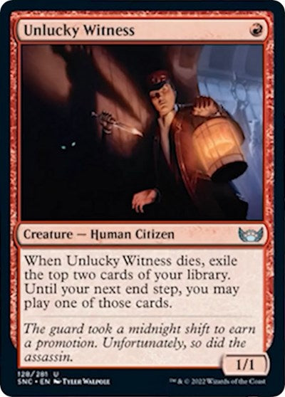 Unlucky Witness (Streets of New Capenna) Near Mint Foil