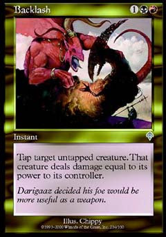 Backlash (Invasion) Near Mint Foil