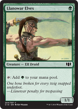 Llanowar Elves (Commander 2014 Edition) Heavy Play