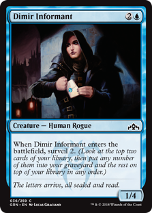 Dimir Informant (Guilds of Ravnica) Medium Play