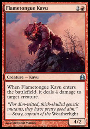 Flametongue Kavu (Commander) Medium Play