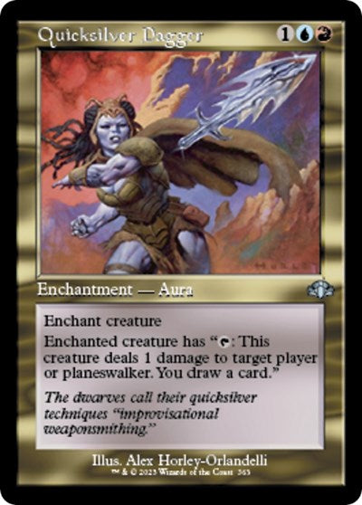 Quicksilver Dagger (Retro Frame) (Dominaria Remastered) Near Mint Foil