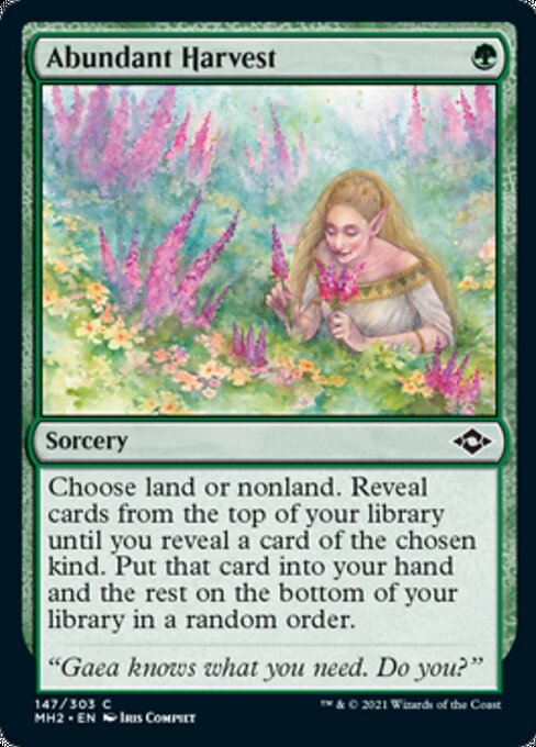 Abundant Harvest (Modern Horizons 2) Light Play Foil