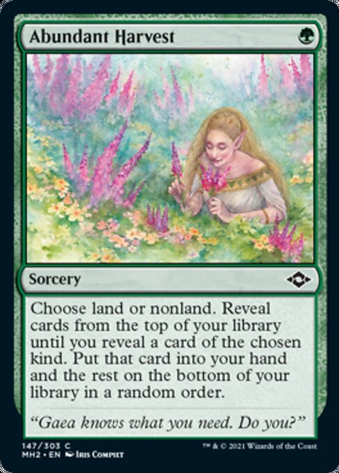 Abundant Harvest (Modern Horizons 2) Near Mint Foil